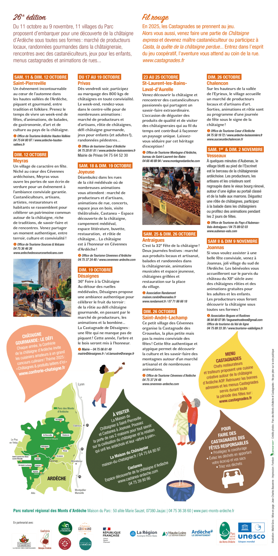 Castagnades 2025 programme
